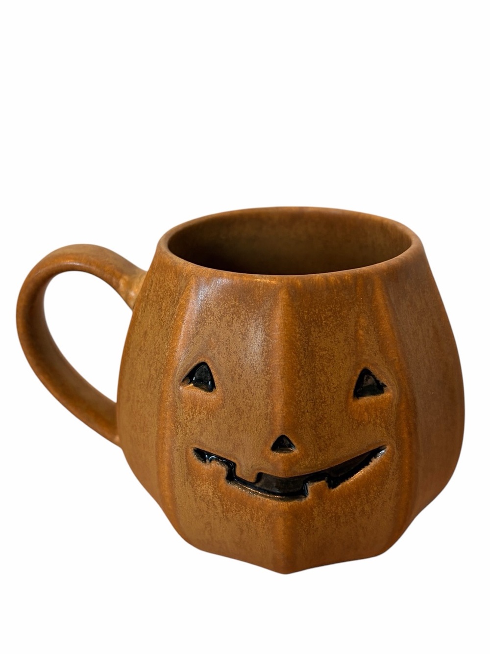 Crate & Barrel Pumpkin Jack-O'-Lantern Ceramic Mug  Halloween